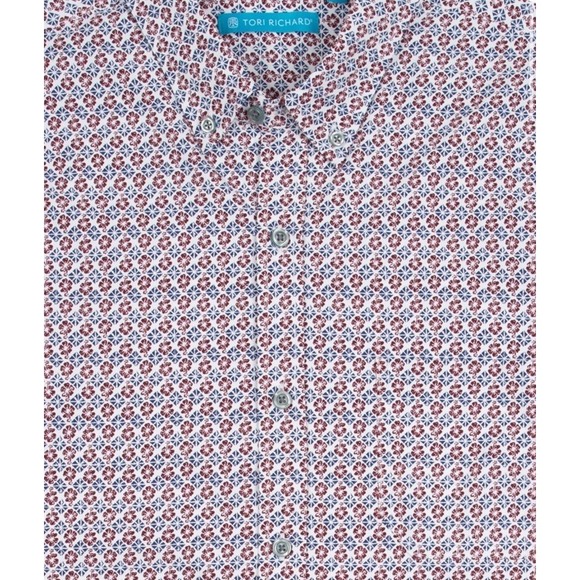 Tori Richard Hawaiian Print Coolbiscus Tradewind Technology Men's 2XL - Picture 4 of 5